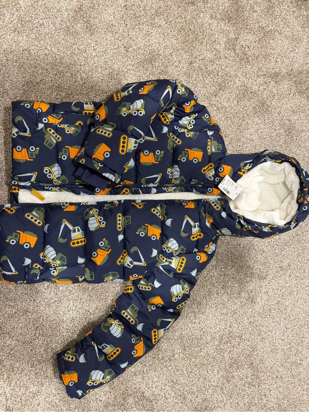 Boys Sherpa Coat Jacket New with Tags Size 12